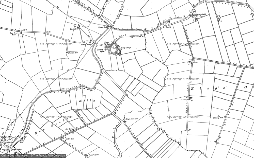 Old Map of Horsey Hill, 1900 in 1900