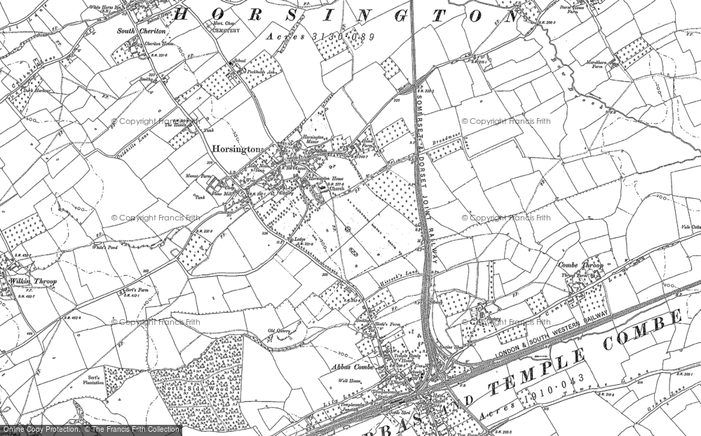 Old Map of Horsington, 1885 in 1885
