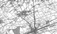 Old Map of Horsington, 1885