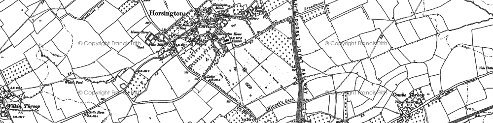 Old map of Horsington in 1885