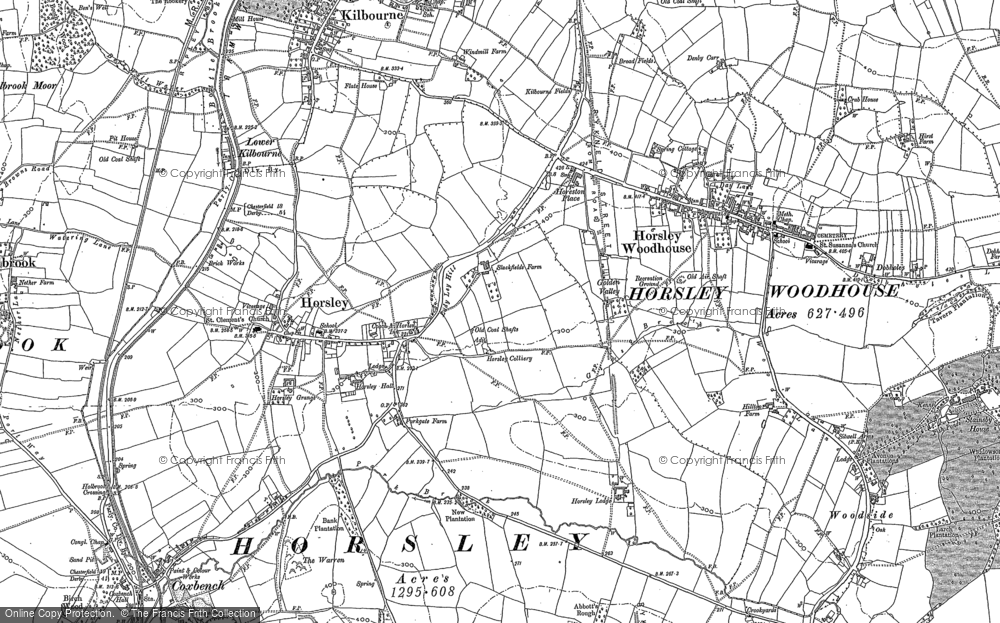 Old Map of Horsley, 1880 - 1881 in 1880