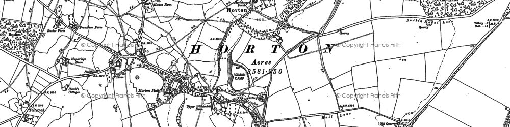 Old map of Birch Hill in 1881