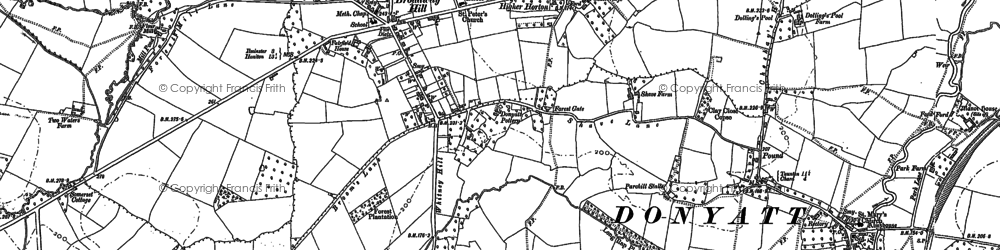 Old map of Horton in 1886