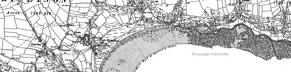 Old map of Horton in 1896