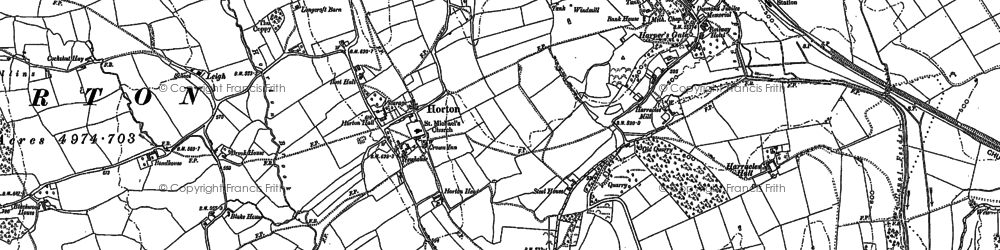 Old map of Horton in 1898