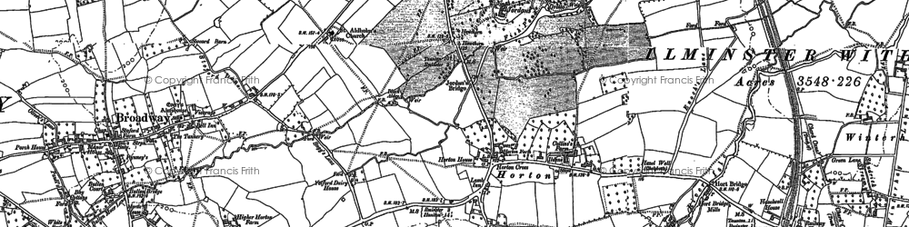 Old map of Horton Cross in 1886