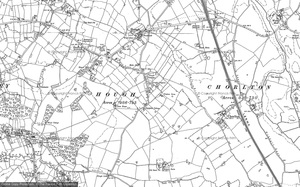 Old Map of Hough, 1897 in 1897