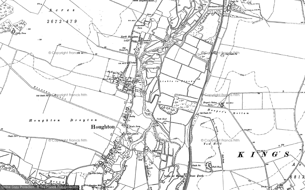Old Map of Houghton, 1894 - 1895 in 1894