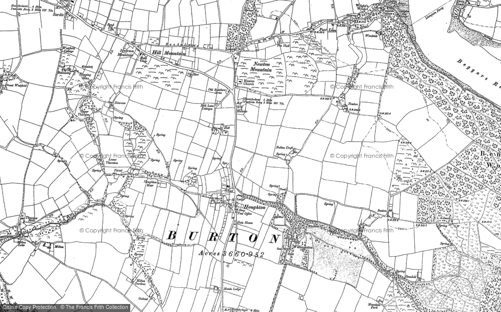 Old Map of Historic Map covering Thurston in 1906
