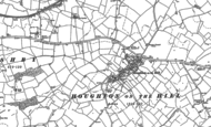 Old Map of Houghton on the Hill, 1884 - 1885
