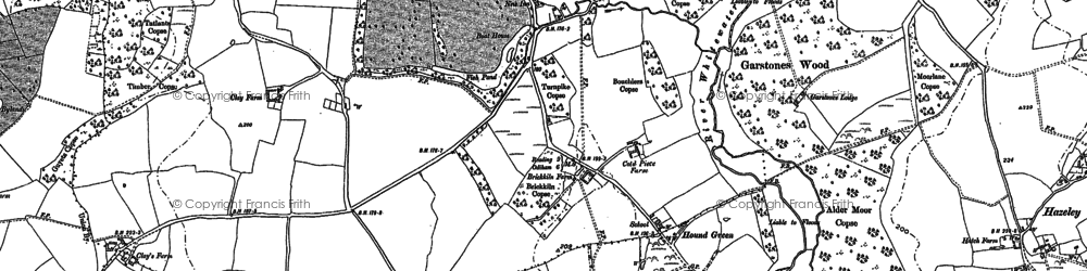 Old map of Alder Moor Copse in 1894