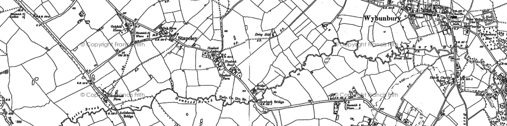Old map of Howbeck Bank in 1897