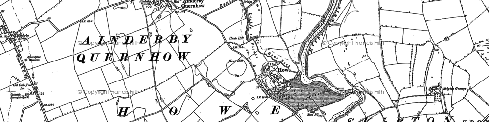 Old map of Howe in 1890
