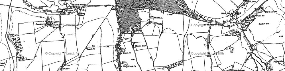 Old map of Howe Green in 1896