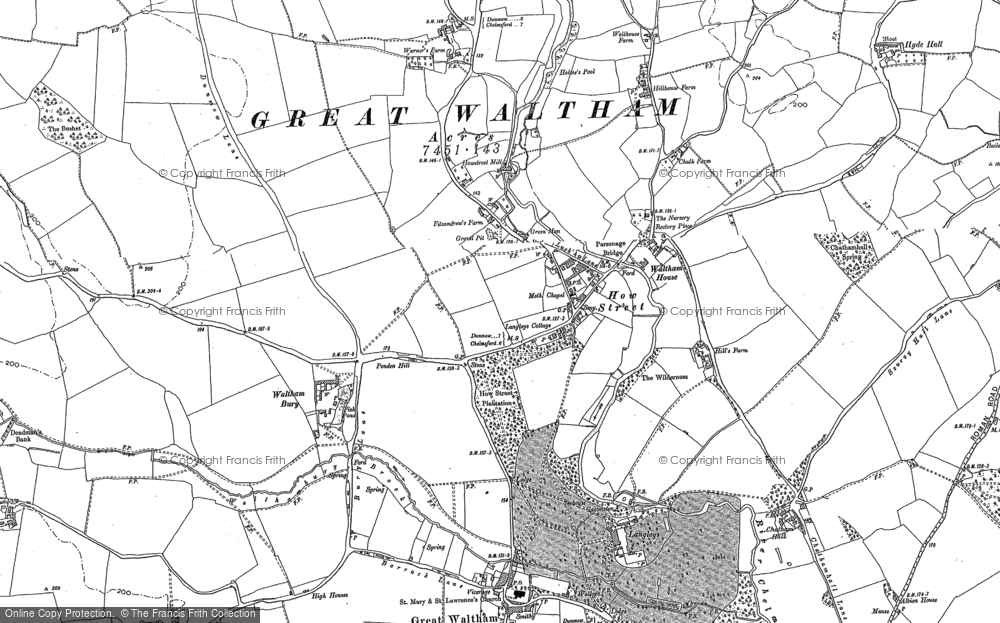 Old Map of Howe Street, 1895 in 1895