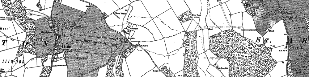 Old map of Howick in 1900