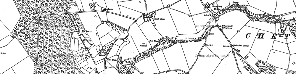 Old map of Howle in 1880