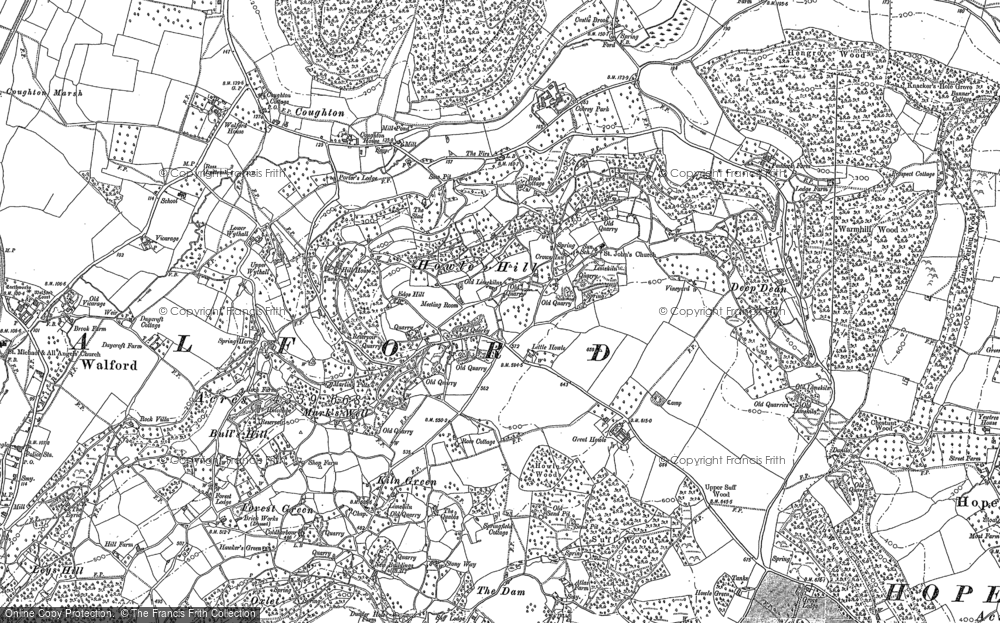 Old Map of Howle Hill, 1887 - 1903 in 1887