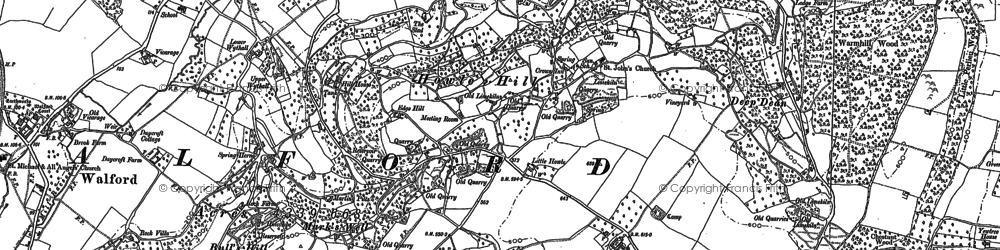 Old map of Howle Hill in 1887