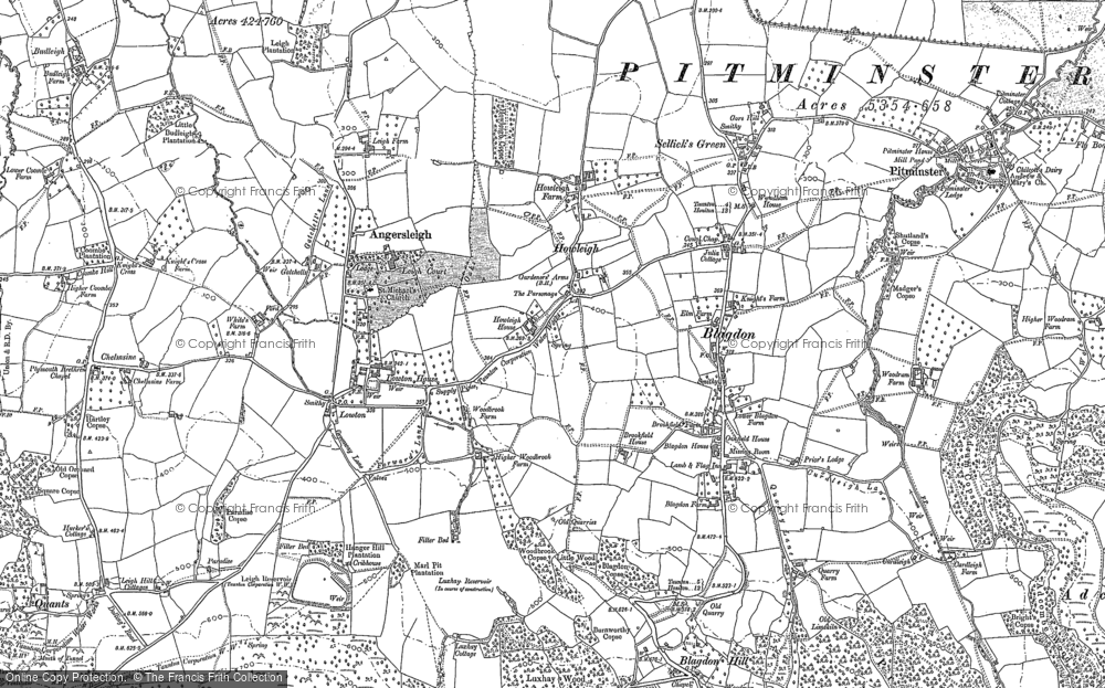 Old Map of Howleigh, 1903 in 1903