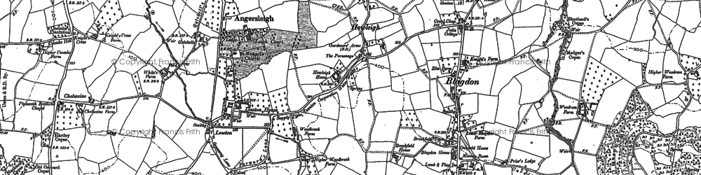 Old map of Howleigh in 1903