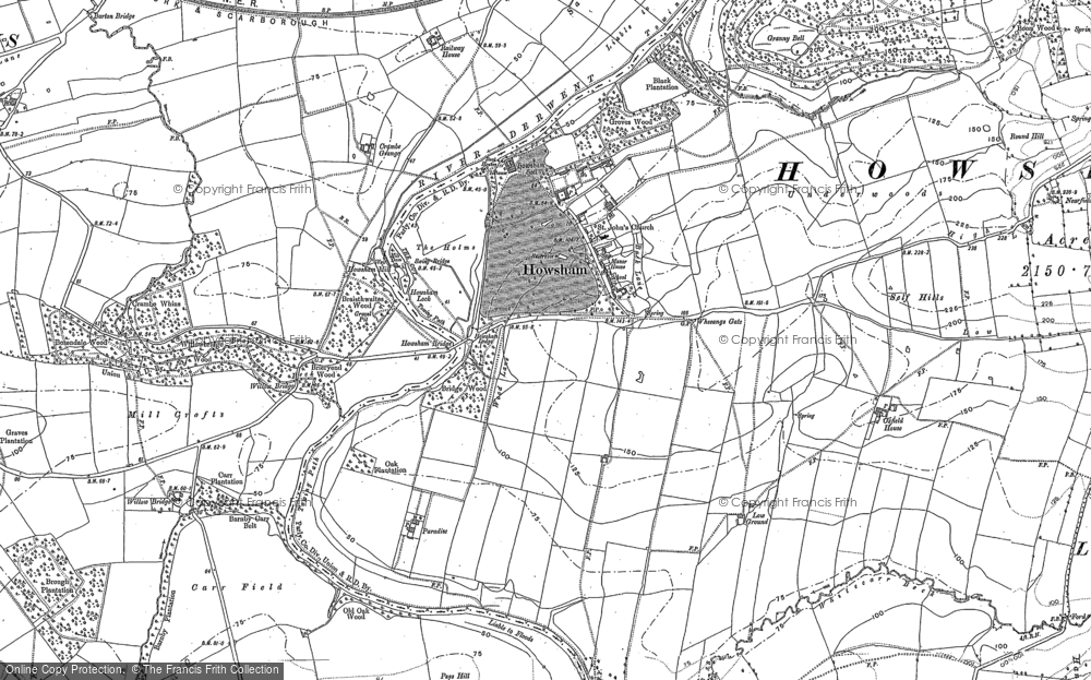 Old Map of Historic Map covering Braisthwaite Br in 1891