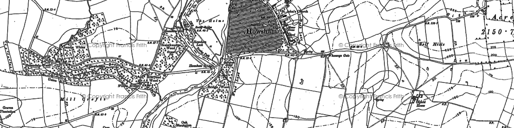 Old map of Howsham in 1891