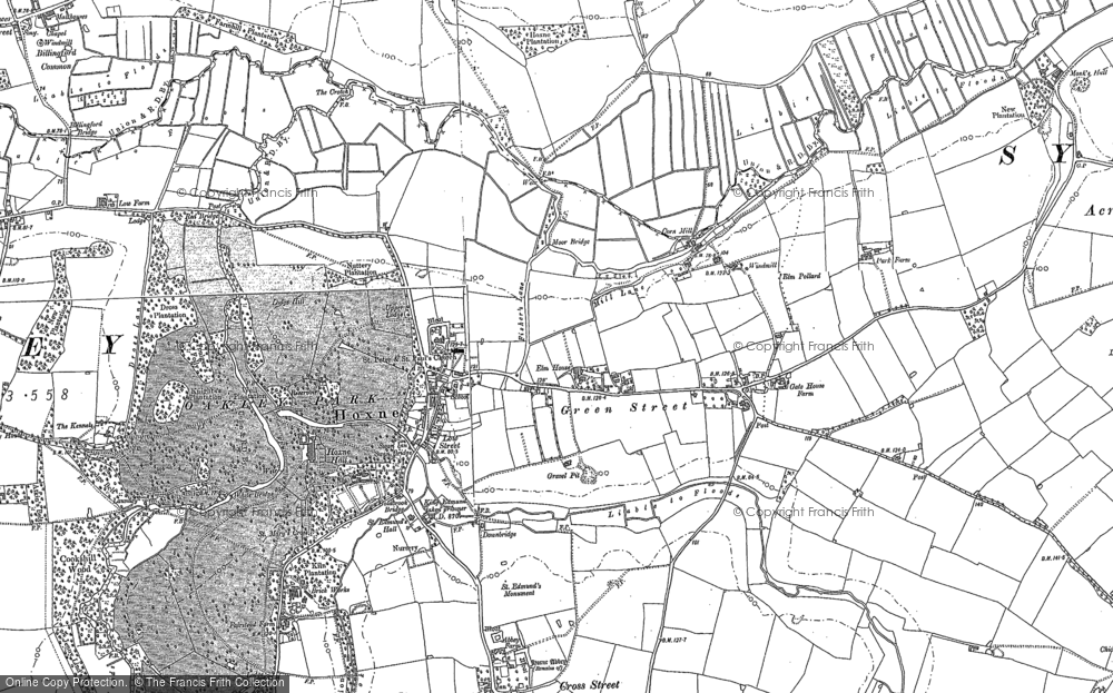 Old Map of Hoxne, 1903 in 1903