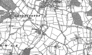 Old Map of Huddington, 1884