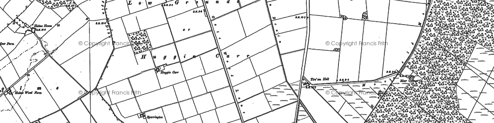 Old map of Huggin Carr in 1904