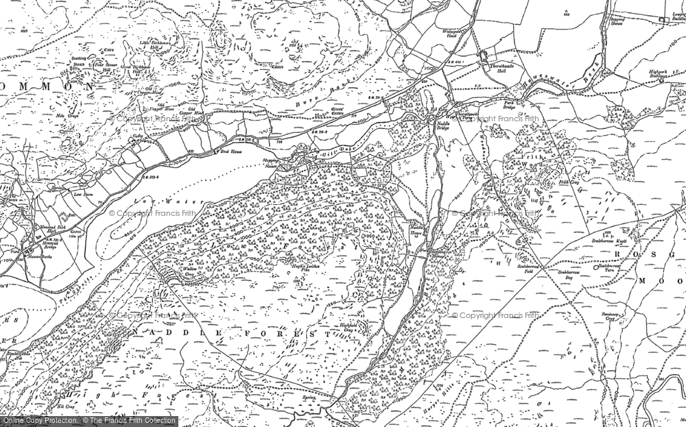 Old Map of Historic Map covering Langhowe Pike in 1897