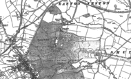 Old Map of Hulcote, 1883