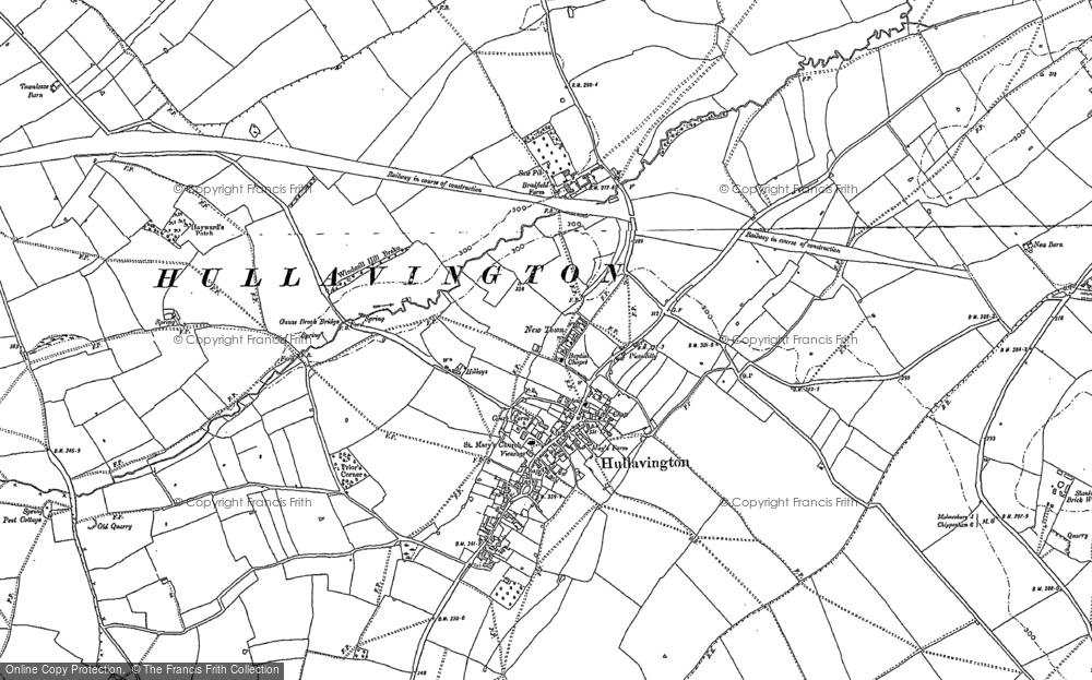 Old Map of Hullavington, 1899 - 1919 in 1899