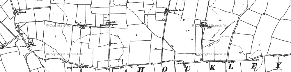 Old map of Hullbridge in 1895