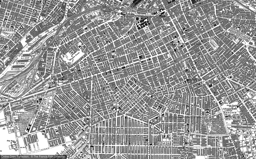 Old Map of Historic Map covering St George's in 1890