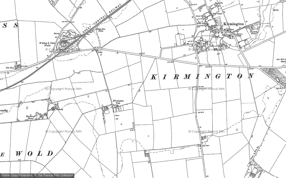 Old Map of Humberside International Airport, 1886 in 1886
