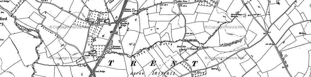 Old map of Hummer in 1901