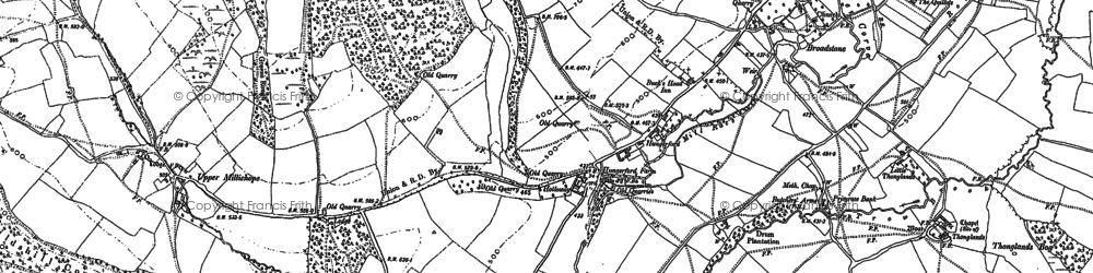 Old map of Balaam's Heath in 1882