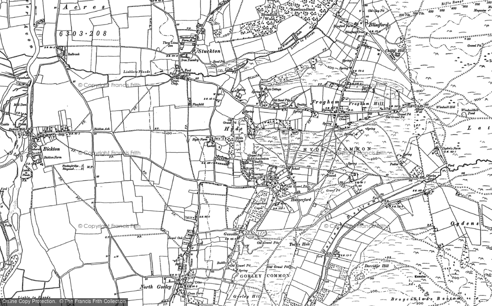 Old Map of Hungerford, 1895 - 1908 in 1895