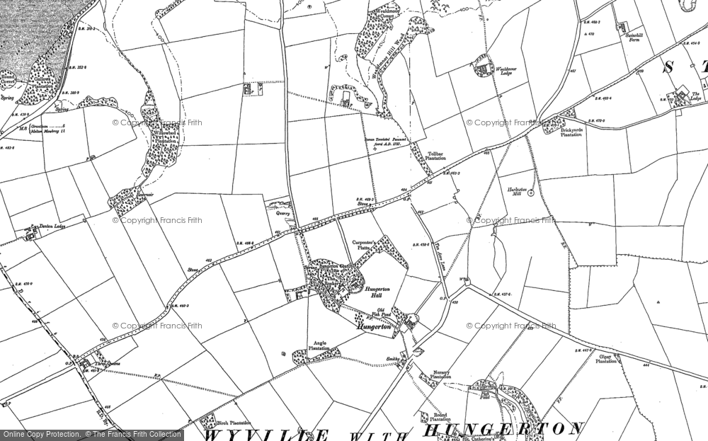 Old Map of Hungerton, 1902 - 1903 in 1902