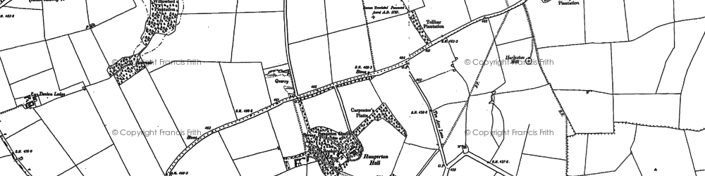 Old map of Hungerton in 1902