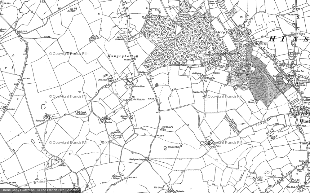 Old Map of Hungryhatton, 1900 in 1900