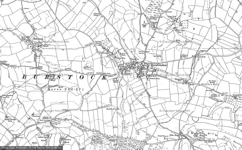 Old Map of Hursey, 1886 - 1901 in 1886