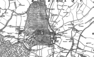 Old Map of Hursley, 1895