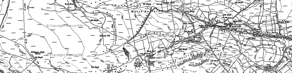 Old map of Hurst in 1891