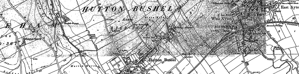 Old map of Bedale Grange in 1889