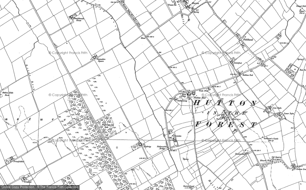 Old Map of Historic Map covering Morton in 1898