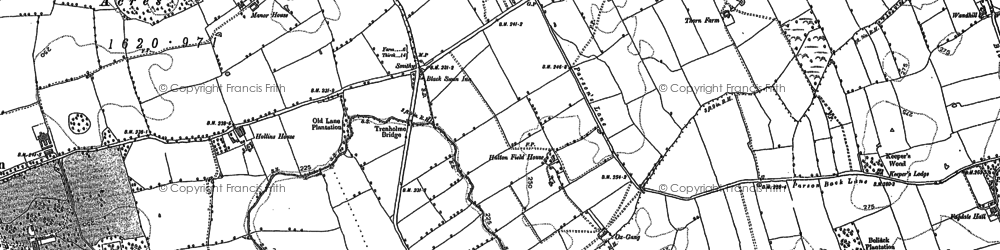Old map of Trenholme Bar in 1892