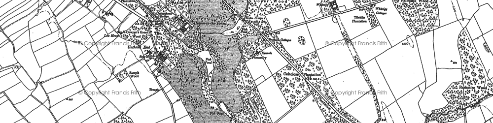 Old map of Whitrigg in 1898