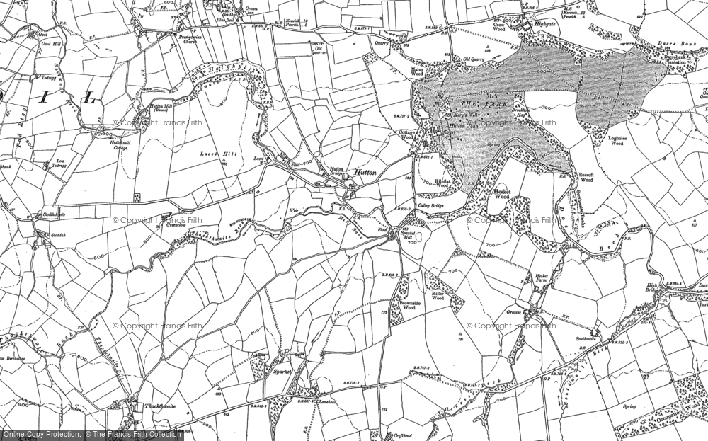 Old Map of Hutton John, 1898 - 1923 in 1898